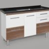 GABINETE MM VERONA 1.50MT BRANCO-CARVALHO